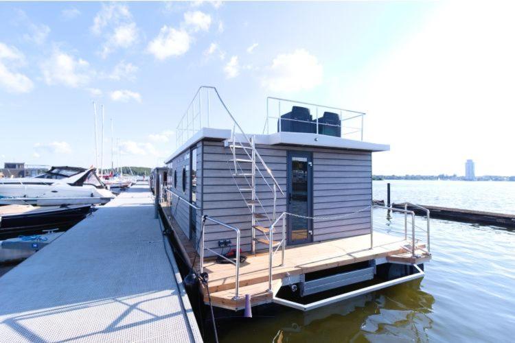 Hausboot Fjord Aries Mit Dachterrasse In Schleswig Hotel Kültér fotó